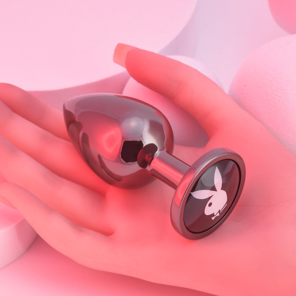 Playboy pleasure - tux - large butt plug - Product top view  | Flirtybay